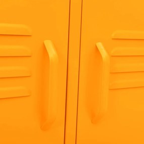 vidaXL Έπιπλο Τηλεόρασης Μουσταρδί 105x35x50 εκ. από Ατσάλι