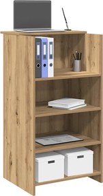 vidaXL Γραφείο υποδοχής 55x50x103,5 εκ. Επεξεργασμένο Ξύλο