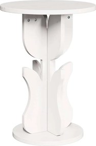 vidaXL Τραπεζάκι σαλονιού Λευκό 39,5 x 39,5 x 53,5 εκ