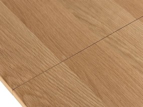 Τραπέζι Springfield A112, Δρυς, 75x90x180cm, Επιμήκυνση, Φυσικό ξύλο καπλαμά, Ινοσανίδες μέσης πυκνότητας