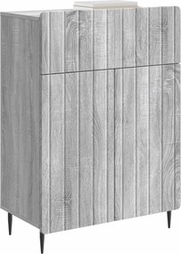 vidaXL Πλαϊνό γραφείο Γκρι Sonoma 66 x 34,5 x 92 εκ.