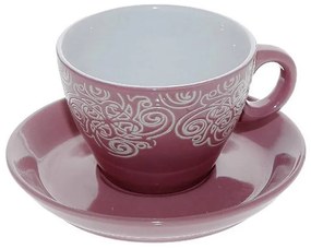 Φλυτζάνι Espresso 90ml + Πιατάκι Espiel Vienna Pink HUN125K6