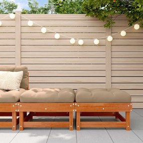 vidaXL Υποπόδιο κήπου Στερεό πεύκο Κερωμένο Καφέ