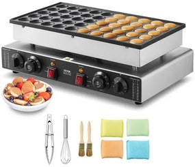 VEVOR 50PCS 43mm Mini Dutch Pancake Maker Commercial Dorayaki Baker 1700W