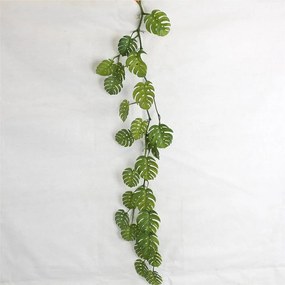Τεχνητή Γιρλάντα Μονστέρα Adansonii 9171-7 124cm Green Supergreens Πολυαιθυλένιο