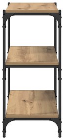 vidaXL Βιβλιοθήκη artisan δρυς 60 x 33 x 71 εκ Επεξεργασμένο ξύλο