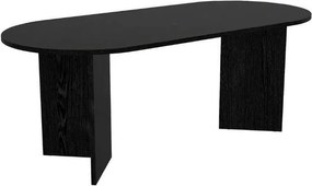 Τραπέζι Cortado Megapap χρώμα sencron black 200x90x74εκ.