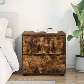 vidaXL Ντουλάπι αποθήκευσης Καπνιστό Δρύς 60 x 48 x 57 εκ