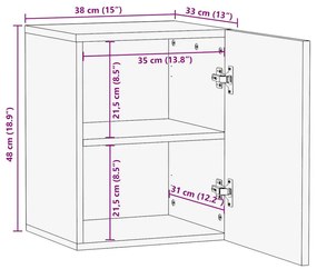 ΣΤΗΛΗ ΜΠΑΝΙΟΥ ΚΡΕΜΑΣΤΗ ΜΑΥΡΟ 38X33X48 ΕΚ. ΕΠΕΞΕΡΓΑΣΜΕΝΟ ΞΥΛΟ 4017668