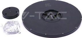 LED V-TAC Κρεμαστό Πάνελ 40W Στρογγυλό Μαύρο Φως Ημέρας