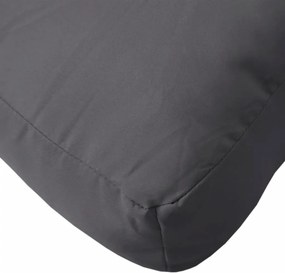 vidaXL Μαξιλάρι Παλέτας Ανθρακί 70 x 40 x 12 εκ. Υφασμάτινο