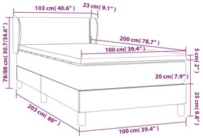 ΚΡΕΒΑΤΙ BOXSPRING ΜΕ ΣΤΡΩΜΑ ΡΟΖ 100X200 ΕΚ. ΒΕΛΟΥΔΙΝΟ 3127420