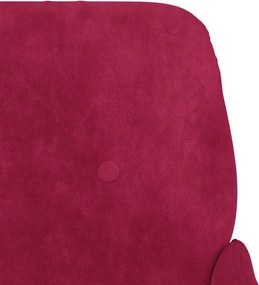 vidaXL Πολυθρόνα Μπορντό 62 x 79x 79 εκ. Βελούδινη
