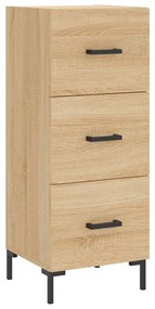 vidaXL Μπουφές Sonoma δρυς 34,5 x 34 x 180 εκ. από Επεξεργασμένο Ξύλο