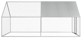 vidaXL Κοτέτσι - Κλουβί Εξωτ.Χώρου 2,75x4x1,92 μ. από Γαλβανισμένο Χάλυβα