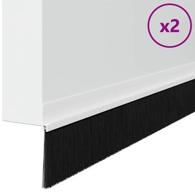 vidaXL Αυτοκόλλητες σφραγίδες πόρτας 2 pcs Λευκό 100 cm