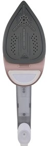 Σίδερο ατμού  2in1 Adler AD 5044, 1800W, 180ml, 25g/min, Κεραμική πλάκα, οθόνη LED, Κάθετο και οριζόντιο σιδέρωμα, Λευκό/Χρυσό