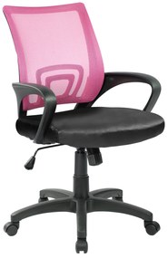 VELCO Pro Systems ΚΑΡΕΚΛΑ ΓΡΑΦΕΙΟΥ ΠΑΙΔΙΚΗ ΡΟΖ -ΜΑΥΡΗ - ΔΙΑΣΤΑΣΕΙΣ 55x49x86/96cm - ΕΠΙΦΑΝΕΙΑ: ΔΙΑΤΡΗΤΟ & PVC velco-66-33668