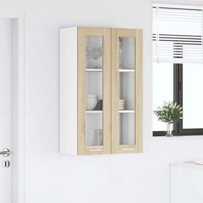 vidaXL Κρεμαστό ντουλάπι με αποθήκευση Δρύς Sonoma 60 x 31 x 100 εκ.