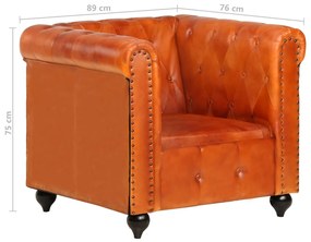 ΠΟΛΥΘΡΟΝΑ CHESTERFIELD ΤΑΜΠΑ ΑΠΟ ΓΝΗΣΙΟ ΔΕΡΜΑ 283754