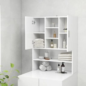 vidaXL Ντουλάπι Πλυντηρίου Λευκό 70,5 x 25,5 x 90 εκ.