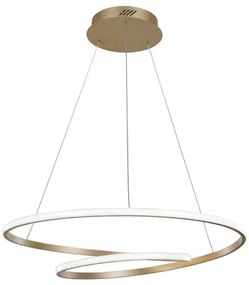 POWERTECH LED φωτιστικό οροφής HLL-0155, 25W, 4000K, Φ40cm, 1m, χρυσό