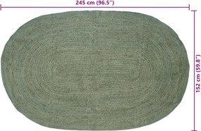 vidaXL Χαλιά χώρου Λαδί 152 x 245 εκ Γιούτα