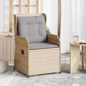 vidaXL Παγκάκι κήπου 2 pcs Μπεζ συνθετικό ρατάν