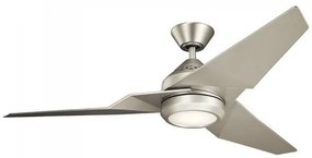 Ανεμιστήρας Οροφής 60W Φωτιστικό LED 18W Τηλεχειριστήριο Jade Elstead Lighting KLF-JADE-60-BN Νίκελ Ματ