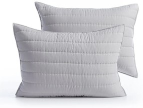Ζεύγος Μαξιλαροθήκες Καπιτονέ (52x72) Nef-Nef Homeware Colorfull Grey