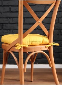 Stewehome Μαξιλάρι καρέκλας με κορδόνια ειδική ραφή 40x40 cm