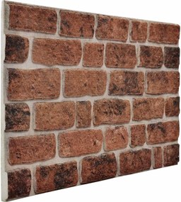 vidaXL Πάνελ τοίχου 10 pcs Καφέ Τούβλο 100 x 50 cm Αφρός EPS