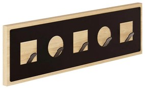 Κρεμάστρα Τοίχου Icon 0234826 54,4x2x16cm Sapphire Oak - Black Melamine, Metal