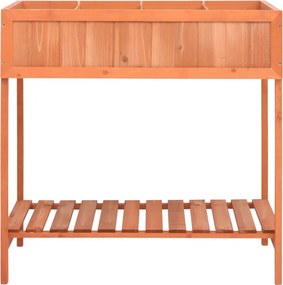 vidaXL Γλάστρα Βοτάνων 80 x 60 x 80 εκ. από Μασίφ Ξύλο Ελάτης