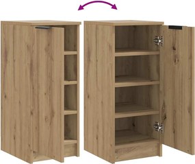 vidaXL Παπουτσοθήκη Χρώμα Αρτισιανή Δρυς 29,5x35x70 εκ. Επεξ. Ξύλο