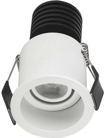 Σποτ Χωνευτό VK/04220/W/W Φ5,5cm Led 89Lm 3W 3000K White VKLed Round