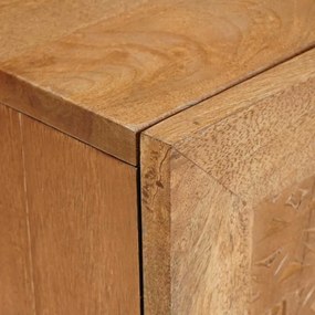 vidaXL Ντουλάπι TV Ανοιχτό καφέ 105 x 33 x 46 εκ Μασίφ ξύλο μάνγκο
