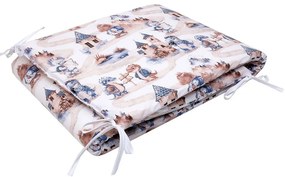 Πάντα Κούνιας Ντράκο Beige-Ciel Viopros 40x165cm 100% Cotton