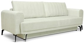 Διθέσιος Καναπές Luzano, κρεβάτι 200x145 cm, Λευκό 250x90x100cm-BOG5645