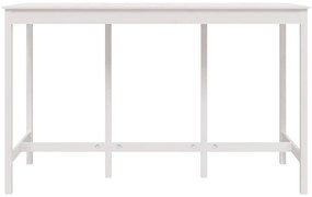 vidaXL Τραπέζι Μπαρ Λευκό 180 x 80 x 110 εκ. από Μασίφ Ξύλο Πεύκου