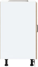 vidaXL Ντουλάπι βάσης νεροχύτη Kalmar Sonoma Δρυς 60x46x81,5 εκ.