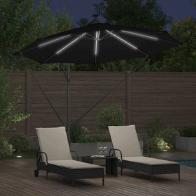 vidaXL Ομπρέλα ηλίου 294 x 294 x 248 cm Πολυεστέρας και Αλουμίνιο