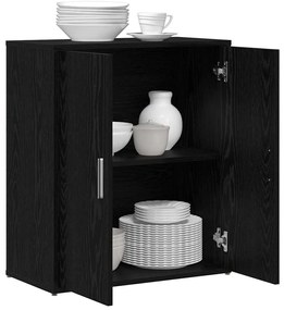 vidaXL Highboard 2 pcs Μαύρη δρυς 60 x 31 x 70 εκ Επεξεργασμένο ξύλο