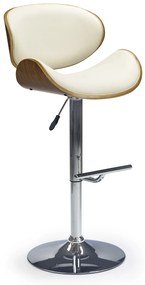 60-20812 H44 bar stool color: walnut/creamy DIOMMI V-CH-H/44-ORZECH-KREMOWY, 1 Τεμάχιο