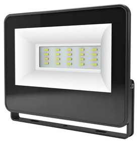 BLACK LED SMD FLOOD LUMINAIRE IP66 20W 3000K 2000Lm 230V AC RA80 ACA V2030