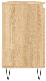 vidaXL Ντουλάπι Μπάνιου Sonoma Δρυς 65x33x60 εκ. Επεξεργασμένο Ξύλο