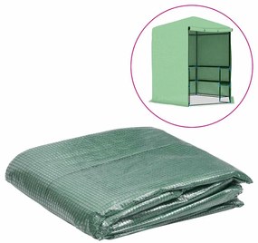 vidaXL Κάλυμμα Θερμοκηπίου Ανταλ. Πράσινο (6,5025 μ²) 255x255x194εκ
