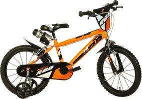 R88 12 Inch 21 cm Boys Fixed Gear OrangeDino