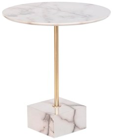 Βοηθητικό Τραπέζι DKD Home Decor Μάρμαρο Χάλυβας Ρητίνη (45 x 45 x 50 cm)