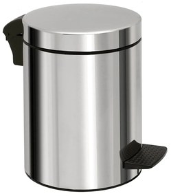 Κάδος Απορριμμάτων Μπάνιου (Φ23x32) Pam &amp; Co 8lt 08-501-001 Inox